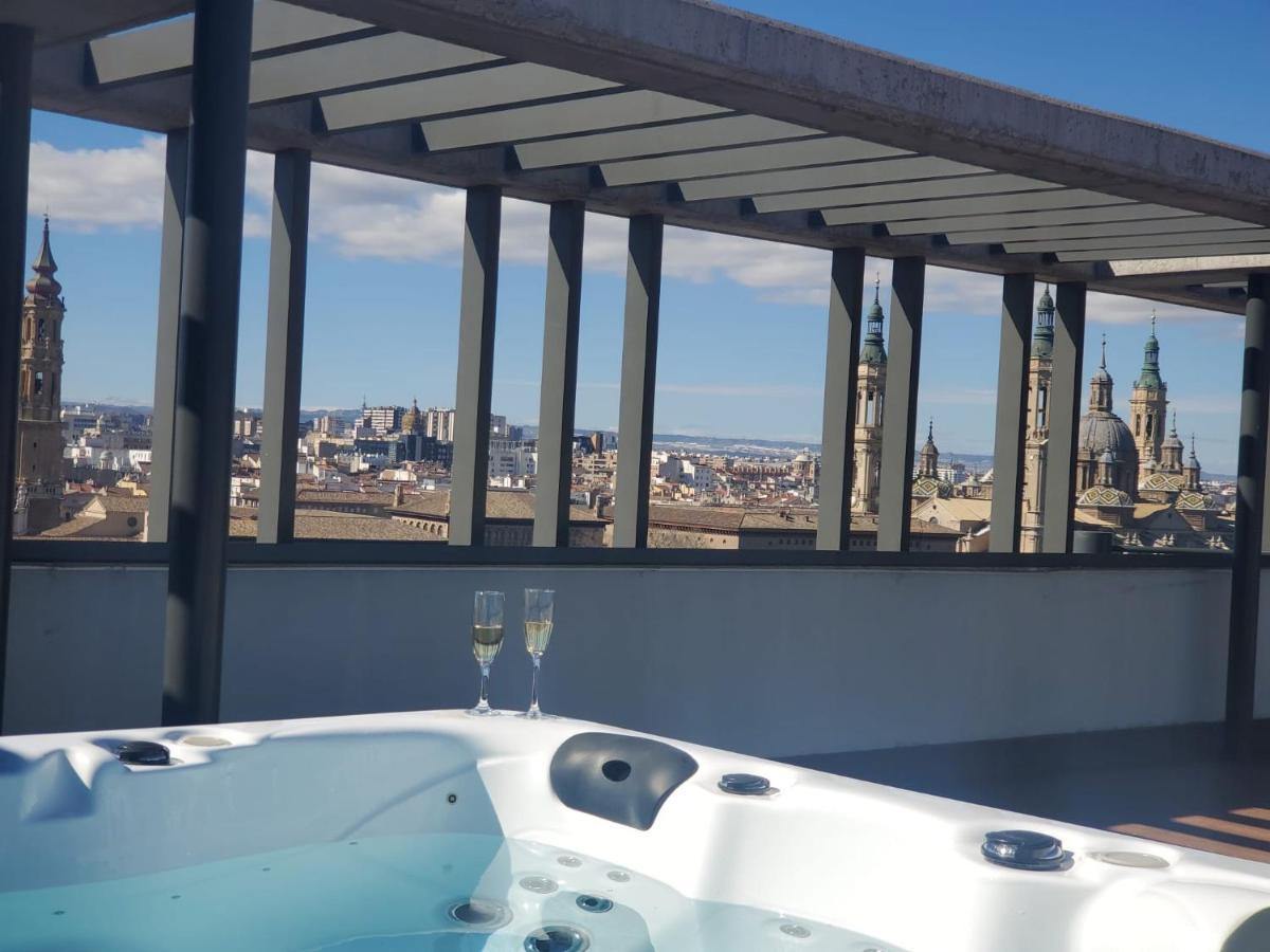 Atico Mejores Vistas Al Pilar Jacuzzi Y Garaje Сарагоса Екстериор снимка